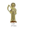 Nagelkunst Decoraties 10pcs 3D Santa Muerte Luxe Decoratie Bedels Goud Legering Sieraden Steentjes Kristal Manicure Decor Accessoires 231017