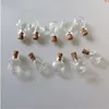 Glas-Mini-Flaschen-Anhänger, kleine DIY mit Korken, niedliche Gläser, Weihnachts-Hochzeitsgeschenke, Fläschchen, 100 Stück, gute Menge Hljdq