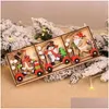 Kerstversiering Decoratieve Producten Cartoon Kerstman Combinatie Hanger Houten Auto Boom Accessoires Drop Delivery Home Gar Dhoyy