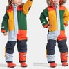 Autres articles de sport Costumes de ski pour enfants pour filles garçons en plein air coupe-vent imperméable snowboard salopette ensembles enfants épaissi vêtements de ski costume 231017