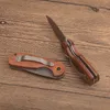 Coltello pieghevole damasco G1085 di alta qualità manico in palissandro campeggio esterno escursionismo cartella tascabile EDC coltelli regalo strumenti