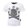 PLEIN BEAR T-SHIRT Hommes Designer T-shirts Marque Vêtements Strass PP Crânes Hommes T-SHIRT COL ROND SS SKULL Hip Hop Tshirt Top Tees 16670