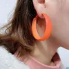 Stud Big Hoop Earrings For Women Punk Exaggerated escent Color Earings Fashion Jewelry Statement Trendy Ring 231016