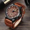 CURREN Top Marke Luxus Herren Uhren Männlich Uhren Datum Sport Militär Uhr Lederband Quarz Business Männer Uhr Geschenk 8225 21040239Y