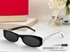 Designer SL Zonnebril Brand Metal Y Small Black Sunshade Mirror Frame Glazen Fashion Men and Women Quality Trend Zonnebril 1m