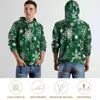 Hoodies masculinos floco de neve de natal solto impressão verde casual hoodie homem manga longa y2k gráfico moletom com capuz plus size 4xl 5xl