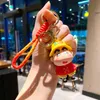 Anime Cute Crayon Shin-chan Skateboard 3D Doll Car Keychain Pendant Bag Pendant Children's Gift