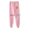 Calças masculinas moda orgulho lgbt sweat calças gay amor lésbica arco-íris bandeira design joggers calças calças masculino/feminino streetwear sweatpants x1017