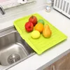 Keukenopslag Creatieve afvoerbak Fruit Groentebord Rechthoekig servies Plank Plastic afdruiprek Schotel voor kombeker