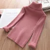 Cardigan IENENS Girls Sweater Pullovers Winter Boys Warm Sweaters Tops 211 Years Baby Bottoming Shirt Kids Clothes 231016