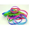 glow Jelly 1000pcs Lots Sile Wristband Rubber Elastic Bracelet Skull Butterfly Etc Mixed 10 Style Men Children Cartoon Fashi wmtMc3063