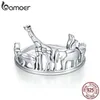 Bescherming Dier Vinger Ringen Voor Vrouwen 925 Sterling Zilver Olifant En Beer Band Sieraden Unisex Gift SCR656 210512295t