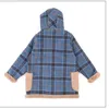 معطف معطف الخريف والشتاء بالإضافة إلى مخملية سميكة من الصوف للأطفال العصرية ذات اللون الصلب المزدوج الصلبة 231017