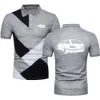 Camisas polo masculinas supercar 5 séries camisetas de manga curta camisa golftennis esporte topshirt suv carro e34/e36 contraste cor polo