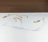 Nowy projekt mody retro kwadratowe szklanki optyczne plamy v wykwintne k złota rama klasyczny kształt prosty styl przezroczyste okulary przezroczyste obiektywy