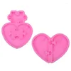 Moldes de cozimento Spot DIY Love Puzzle Chaveiro Molde de Silicone Fazendo Pingente de Telefone Móvel 17-618