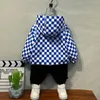 Down Coat Children S Clothing Baby Boys Checkerboard Hooded Zipper Jacket 2023 Spring Autumn Boy Casual Clothing Windbreaker Plaid Top 231017