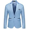 Hommes Costumes Blazers Printemps Automne Slim Simple Boutonnage Blazer Jeunes Mode Casual Robe De Soirée De Mariage Manteau Solide Formel Costume D'affaires Veste 231016