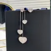 INS New in luxury fine jewelry earrings for womens pendant k Gold Heart Necklace with Engraved Beads shahmaran azeztulite221z