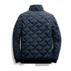 Fall and winter jacket down jacket brand men's soft zipper top Men zippered cotton jacket down autumn Size M-5XL