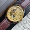 mens wristwatches automatic watches 316L fine steel 42mm face white gold color mechanical watch