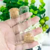 22x70mm 18ml bouteilles transparentes en verre vides avec bouchon en liège flacons pots emballage tube à essai 100pcs / lothaute qualité Owcpt Xnndd