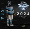 Gaoxin Seattle 2024 Winter Classic Concept Jersey 10 Matty Beniers Jared Mccann Vince Dunn 31 Philipp Grubauer Yanni Gourde Oliver Bjorkstrand Cale