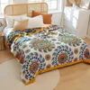 Blankets Bohemia Boho Cotton Blanket for Couch Sofa Cover All Season Decorative Dust Towel Bedspread Office Car Bed 231013