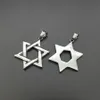 Pendant Necklaces Star Of David Israel Chain Necklace Women Stainless Steel Judaica Silver Color Jewish Men JewelryPendant328J