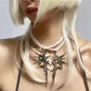 Choker Grunge Accessoires Onregelmatige Brief Hanger Ketting Punk Sieraden Doorn Kettingen Voor Vrouwen Goth Koreaanse Modeketens