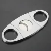 Stainless Steel Cigar Cutter Knife Portable Small Double Blades Cigar Scissors Metal Cut Cigar Devices Tools Smoking Accessories DBC