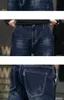 Jeans pour hommes Idopy Hommes Cargo Jeans Mode Multi Poches Travail Bleu Vintage Déchiré Denim Pantalon Pour Homme Plus Taille 231011