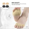 Women Socks 2 Pairs Padded Tabi Comfort Five-finger Toe Girl Invisible Five-toe Spandex Gel Dot Woman