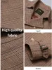 Men's Wool Blends Classic Thousand Bird Plaid Wool Coat Medium Long Double breasted British Style Detachable Down Tank Coat for MenL231017