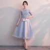 Abiti etnici Abiti da sera per feste da donna Abiti da sposa sottili sexy cheongsam in pizzo stile cinese eleganti lunghi Qipao