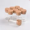 5ml 10ml 12ml Mini Glass Vials Jars In Vitro Bottles With Corks Stopper Test Tube Transparent Mason 100pcsgood qty Tahnh