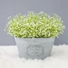 Bouquet de fleurs artificielles Gypsophila blanches décoratives, en plastique pour la maison, décoration de fête de mariage, DIY