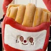 Shoulder Bags Girls Creative Messenger Bag Adjustable Strap Hamburger Crossbody Cartoon Plush For Shoping Outing Hobo