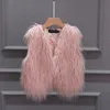 Gilet filles manteau de fourrure bébé chaud manteaux d'hiver épais fausse mode enfants veste pour fille vêtements d'extérieur enfants vêtements longs 231017