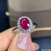 KJJEAXCMY edlen schmuck S925 sterling silber eingelegte natürliche rubin neue mädchen edle ring unterstützung test Chinesischen stil verkauf259n