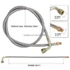 Turbocharger Oil Feed Line Kit 1/8Npt 4An 38 For T3 T4 T04E T60 T61 T60-1 Braided Stainless Steel Pqy-Tol33 Drop Delivery