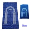 Muslimische Gebetsteppiche, geflochtene Gebetsmatte, tragbarer Reise-Taschenteppich, rechteckiger wasserdichter Teppich, 100 x 55 cm