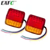 Car Tail Lights 2Pcs Car Trailer Trucks Tail light Car 20 LED Rear Tail Light Running Turn Signal Rear Lamps Waterproof Tailight Parts 12V Q231017