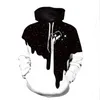 Neue Männer Frauen Space Galaxy Milk Dripping Lustige 3D-Druck Mode Trainingsanzüge Hip Hop Hosen Hoodies T012277J