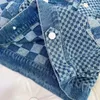 Luxury Baby Clothes Designer Checkered Printing Kids Rockar Splicing Design Child Jacket Storlek 100-150 cm Hösten Överrock för pojkar flicka Sep01