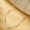 Pendant Necklaces Creative Crystal Stone Star Necklace For Women Fashion Versatile Ladies Birthday Party Gift Jewelry Wholesale Direct Sales