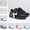 2024 Fashion Women Mens Sports Shoes Low Top Loade Leather Trainer Trainer Chunky Rubber Sole Out Off Offien