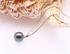 Colares Pingente 18 K Ouro 100mm Pavão Verde Tahitian Pearl South Sea Cultivado Polegadas AAA Jóias 18K 231017