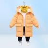 Donsjas Baby Jongens Jassen Winterjassen Kinderen Dikke Lange Kinderen Warme Bovenkleding Capuchon Voor Meisjes Snowsuit Overjas Kleding Effen 2276556