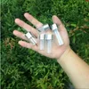 5ml 6ml 7ml 10ml 14ml Glass Crafts Bottles Screw Cap Silver Aluminum Lid Empty Jars Vials 100pcs good qty Lmfkr